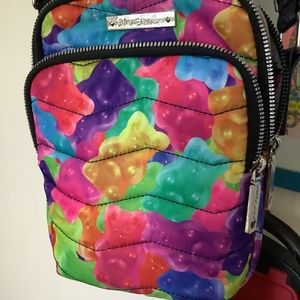 “BETSEY  JOHNSON” multi-color gummie bears crossbody bag